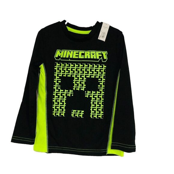 Jumping Beans Boys Active Graphic Shirt Long Sleeve Black Intense Size 4 NWT - Picture 1 of 8